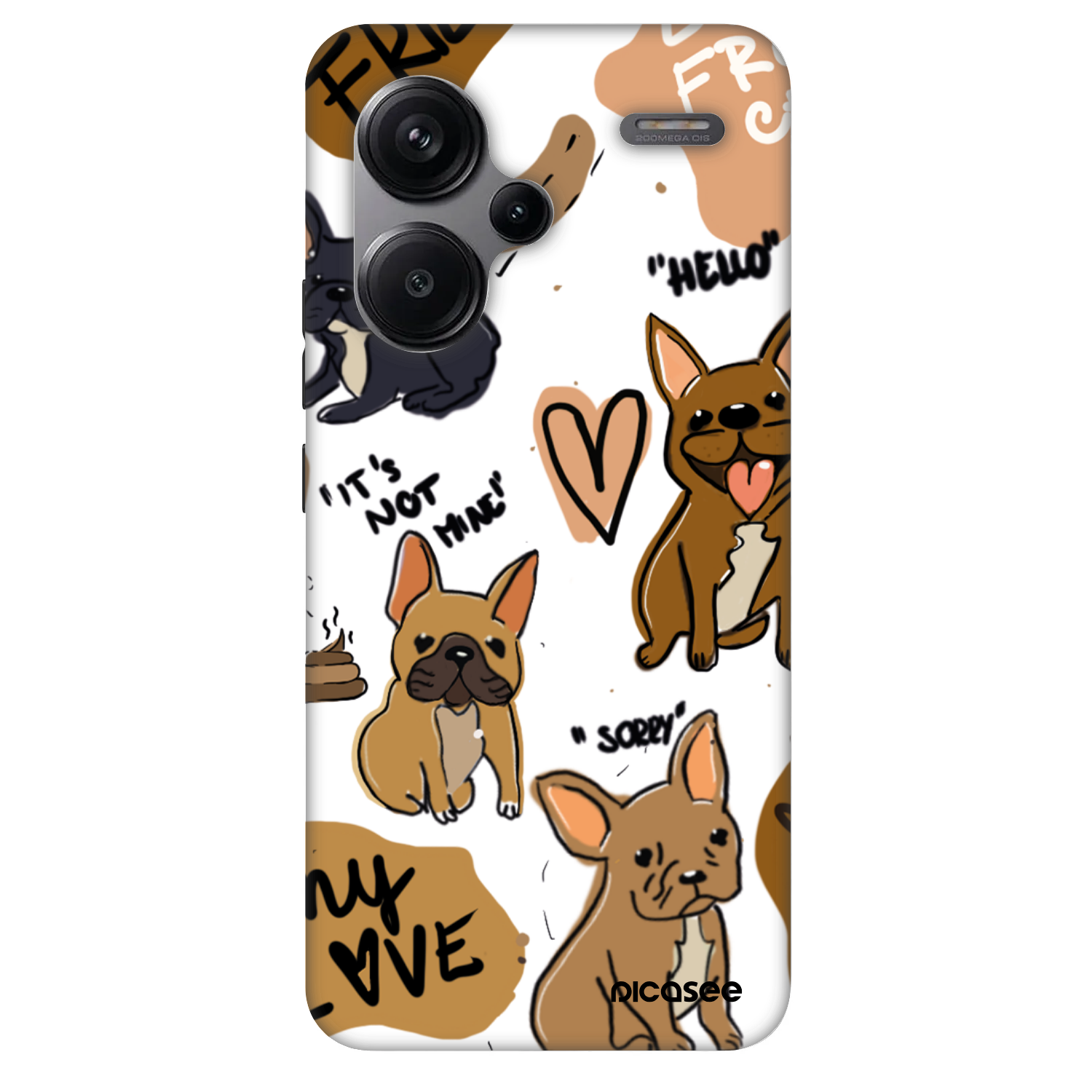 Picasee Fashion Case für Xiaomi Redmi Note 13 Pro+ 5G - Frenchies