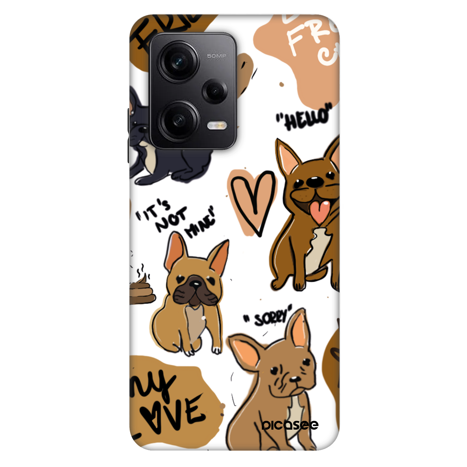 Picasee Fashion Case für Xiaomi Redmi Note 12 Pro+ 5G - Frenchies
