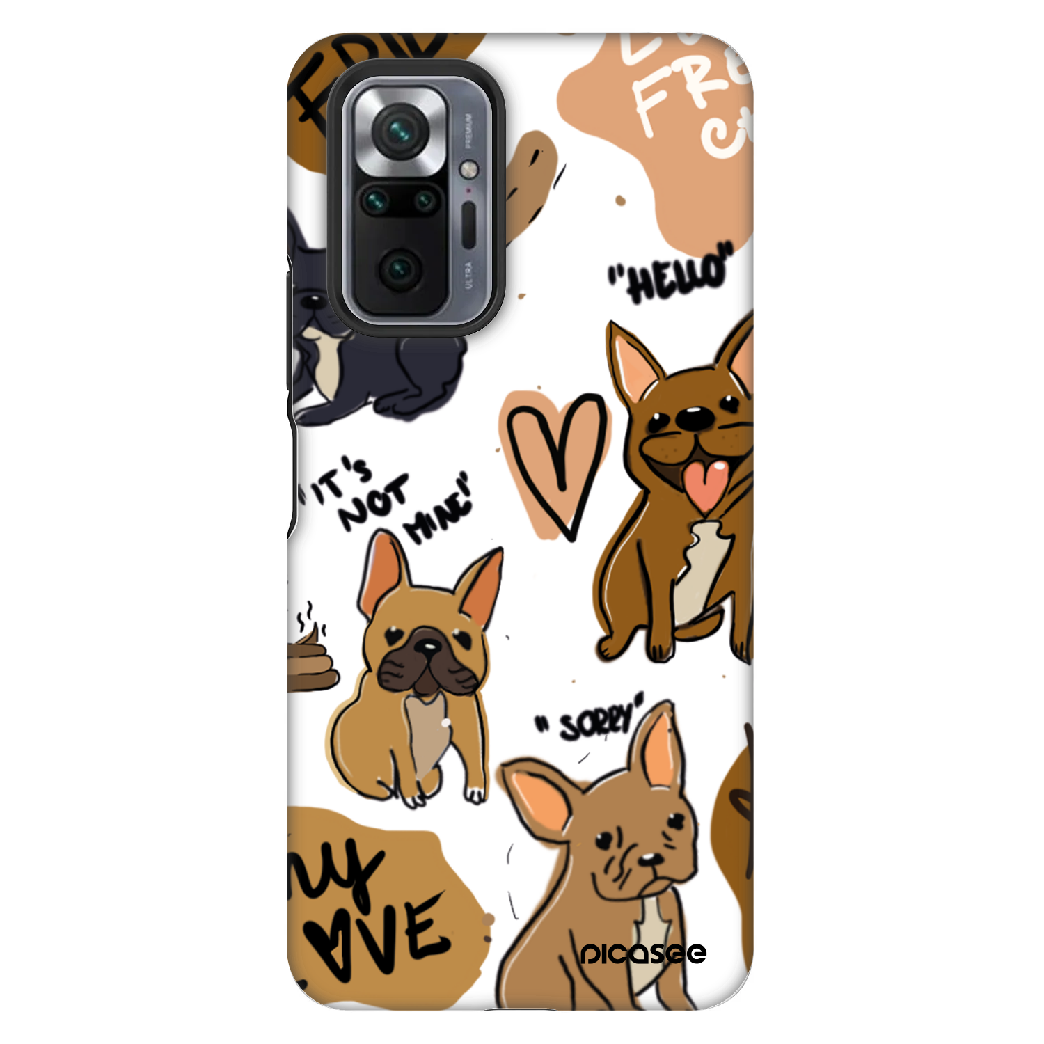Picasee Fashion Case für Xiaomi Redmi Note 10 Pro - Frenchies
