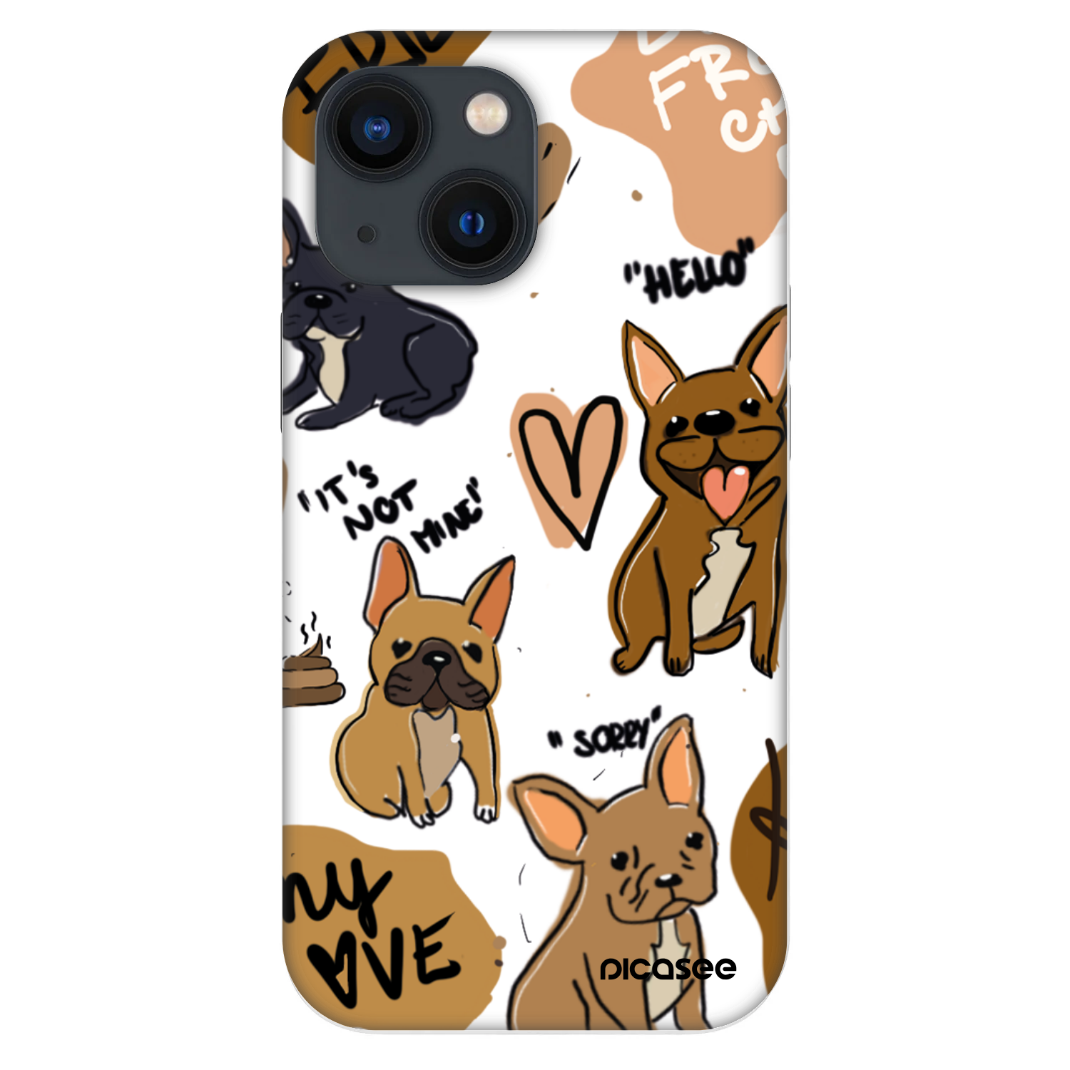 Picasee Fashion Case für Apple iPhone 13 mini - Frenchies