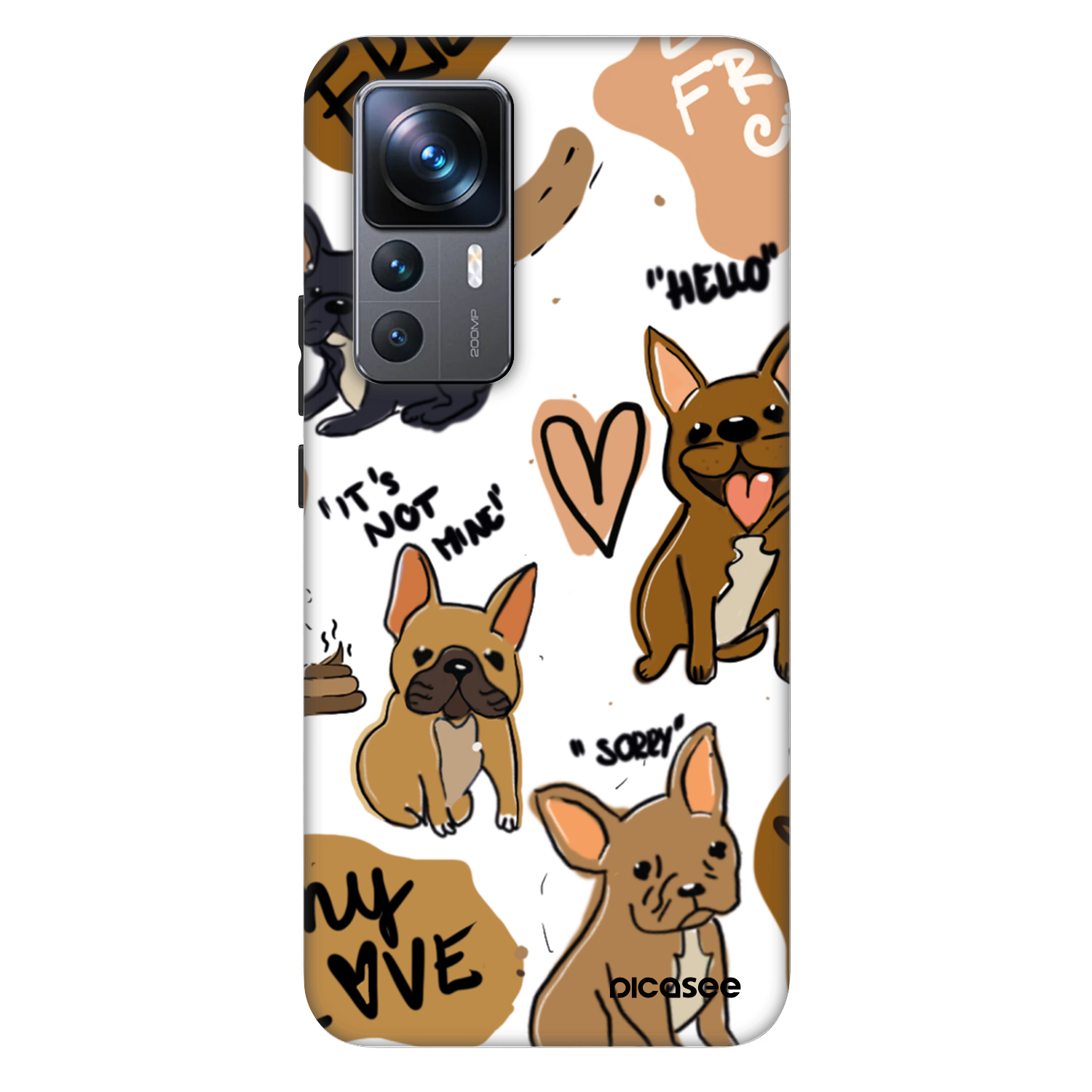 Picasee Fashion Case für Xiaomi 12T Pro - Frenchies