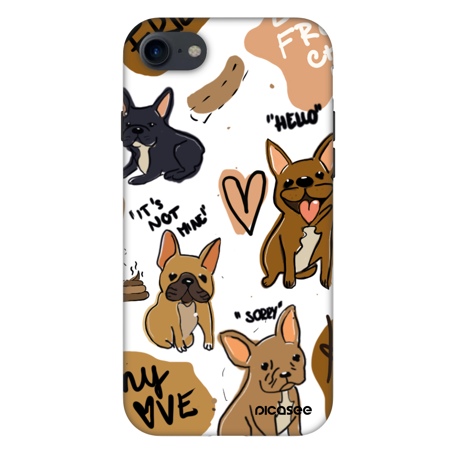 Picasee Fashion Case für Apple iPhone 8 - Frenchies