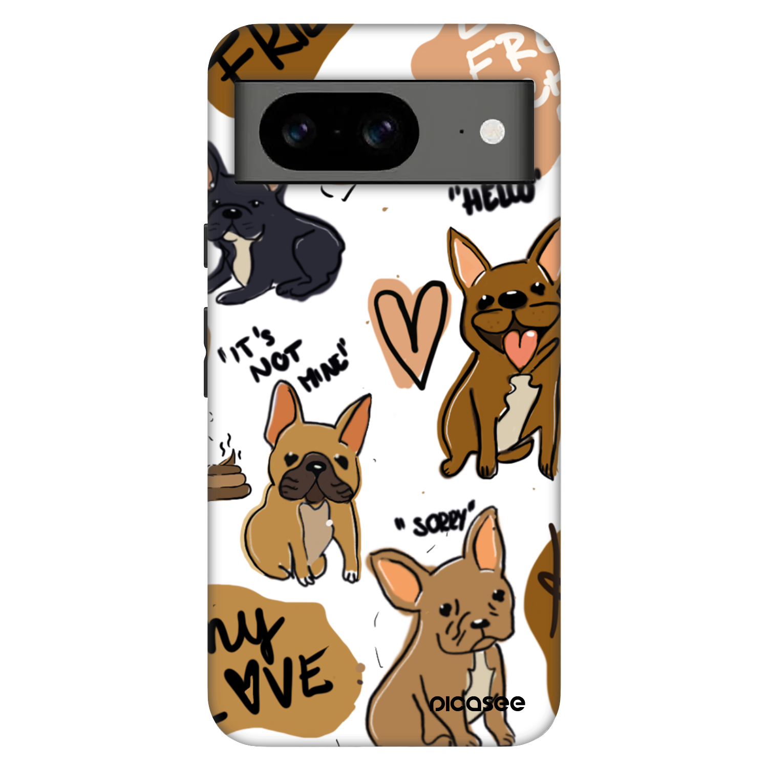 Picasee Fashion Case für Google Pixel 8 Pro - Frenchies