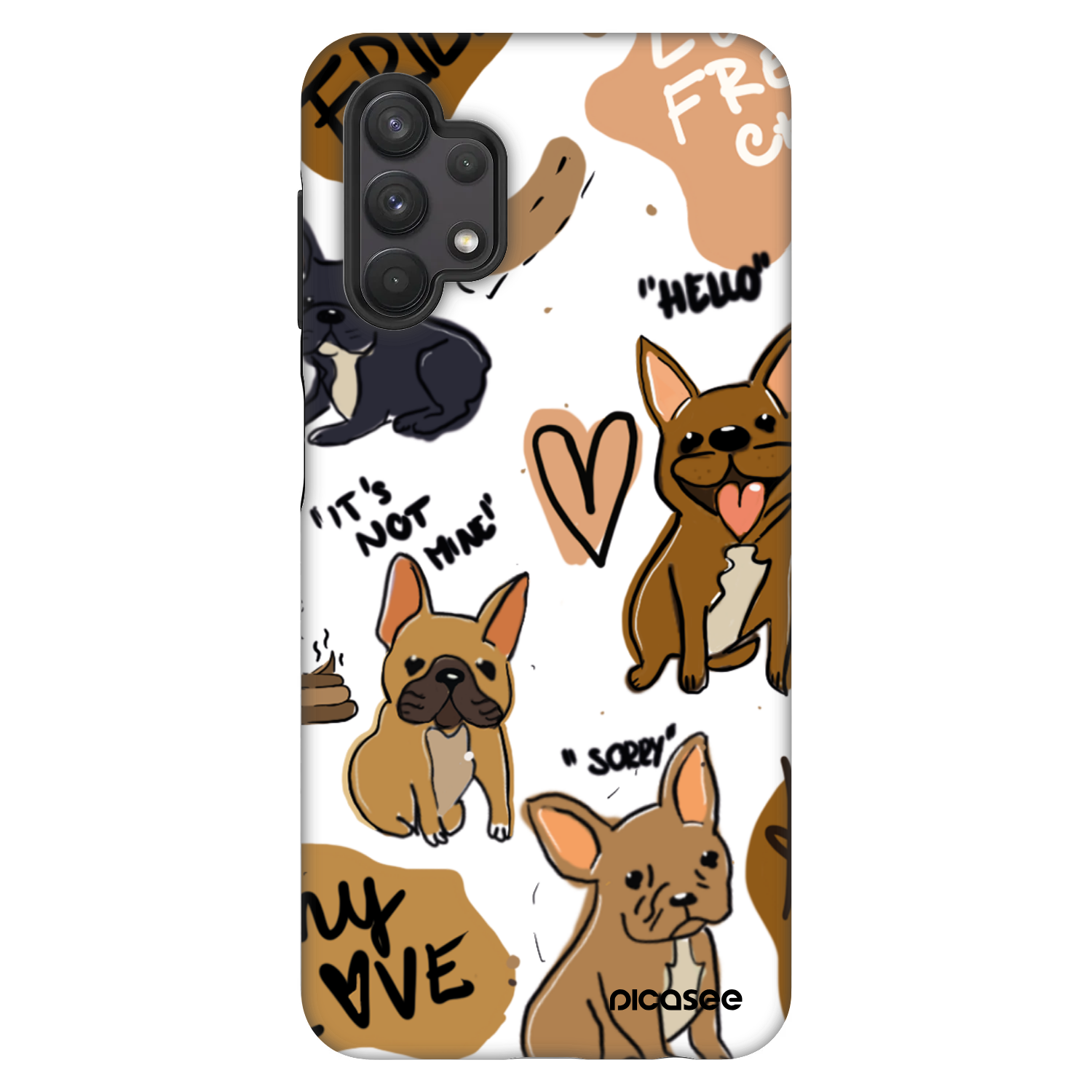 Picasee Fashion Case für Samsung Galaxy A32 5G A326B - Frenchies