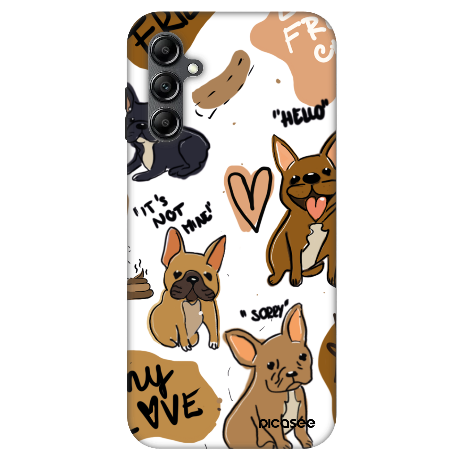 Picasee Fashion Case für Samsung Galaxy A14 4G A145R - Frenchies