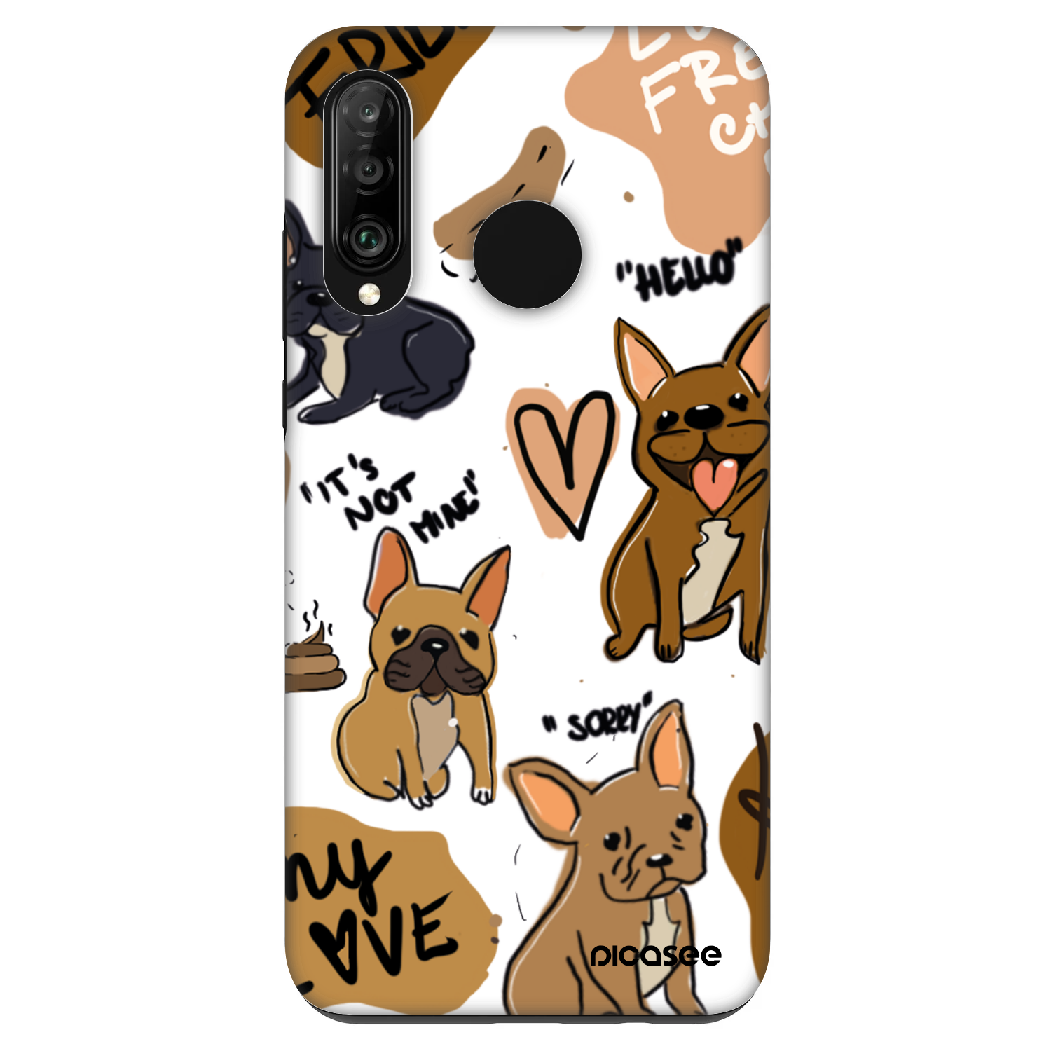 Picasee Fashion Case für Huawei P30 Lite - Frenchies