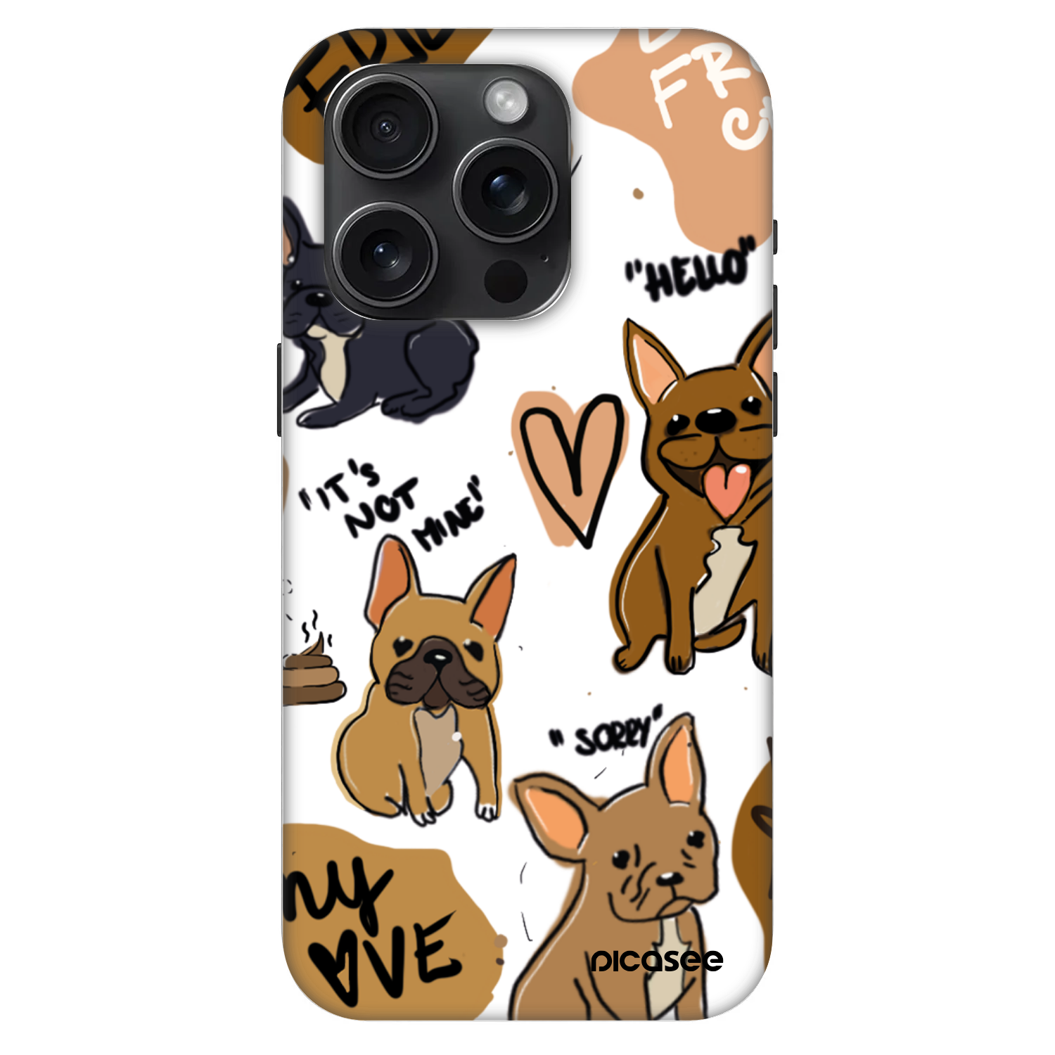 Picasee Fashion Case MagSafe für Apple iPhone 15 Pro - Frenchies
