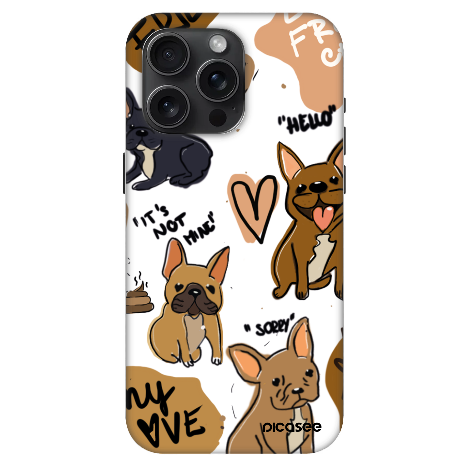 Picasee Fashion Case MagSafe für Apple iPhone 15 Pro Max - Frenchies