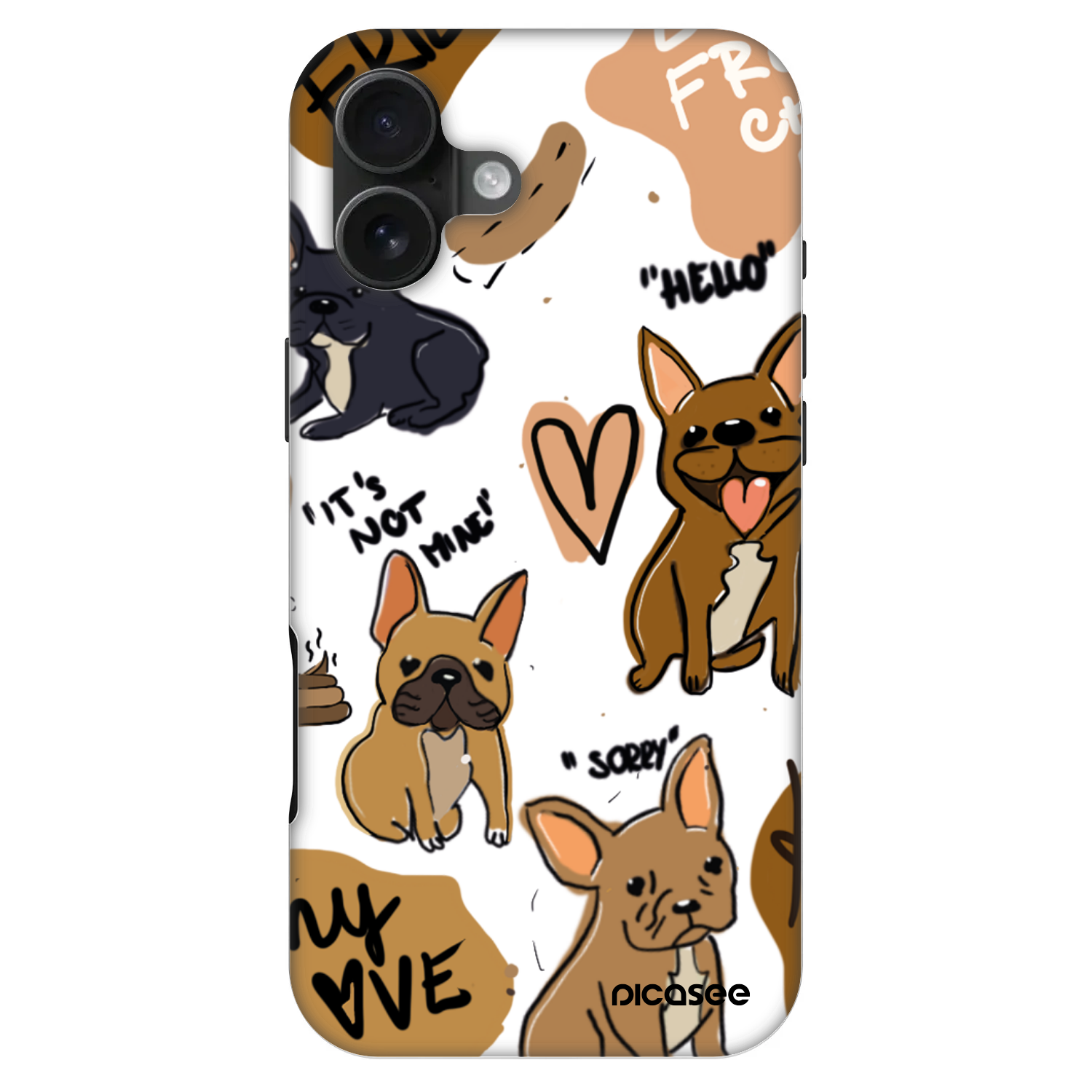 Picasee Fashion Case MagSafe für Apple iPhone 16 Plus - Frenchies