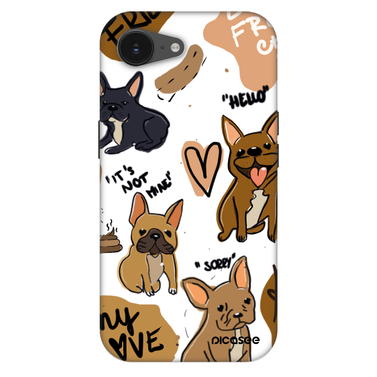 Picasee Fashion Case MagSafe für Apple iPhone 16e - Frenchies