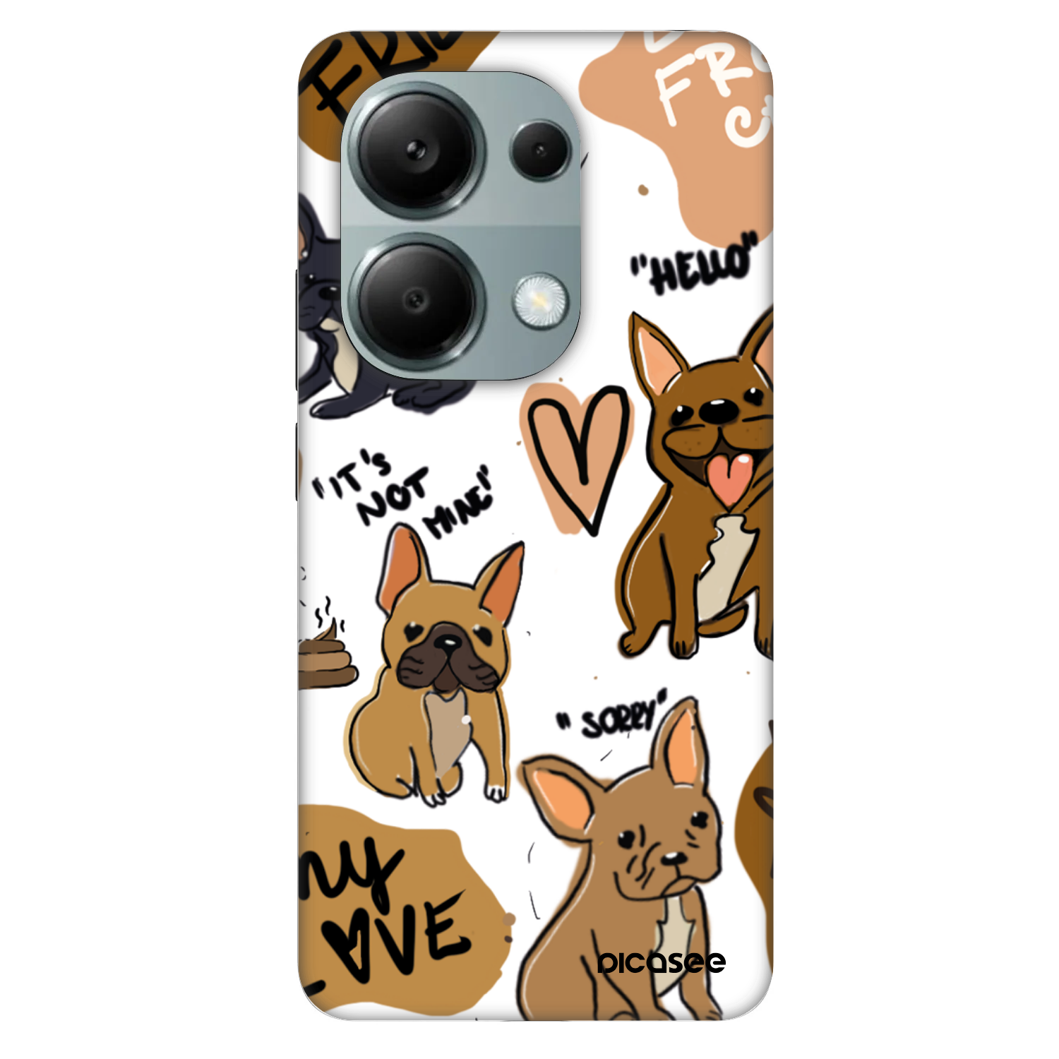 Picasee Fashion Case für Xiaomi Redmi Note 13 Pro 4G - Frenchies