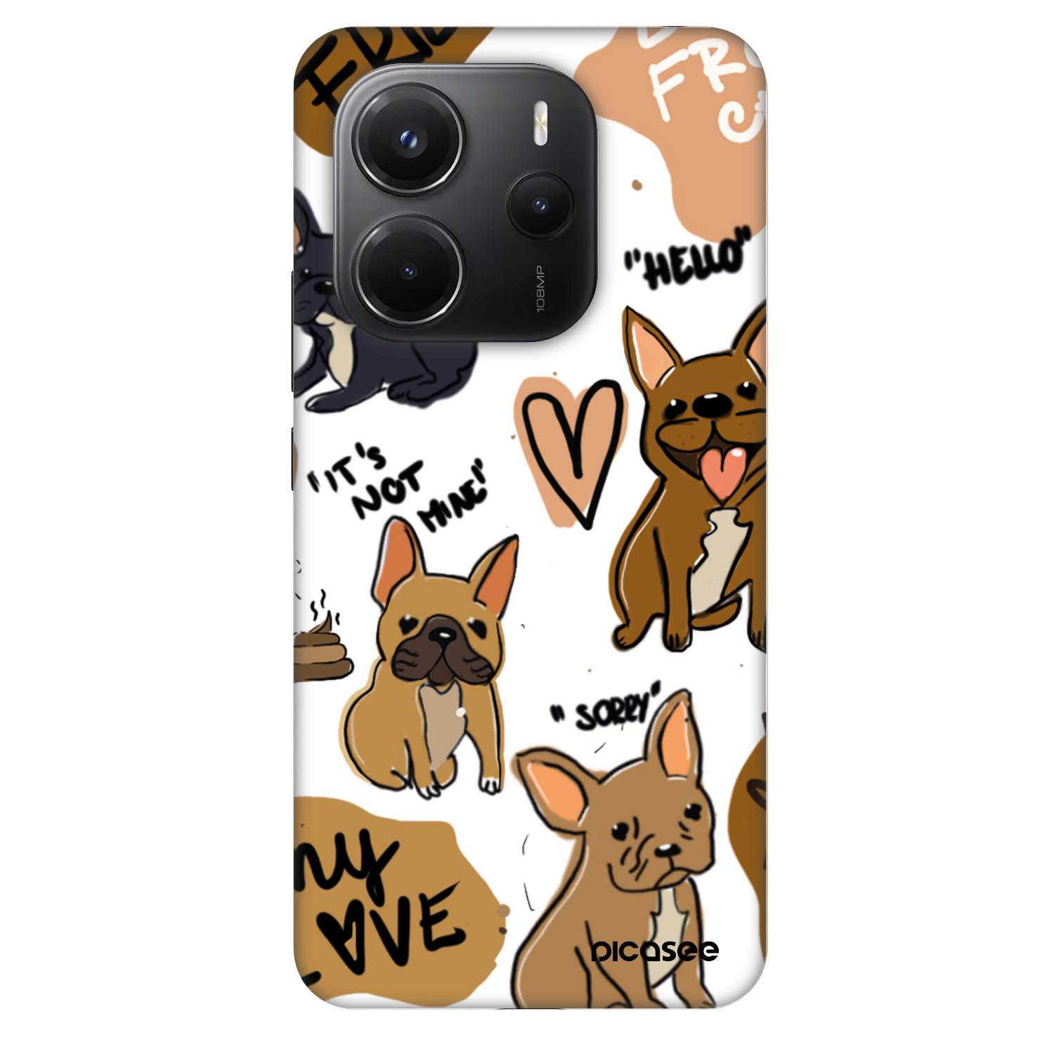 Picasee Fashion Case für Xiaomi Redmi Note 14 4G - Frenchies