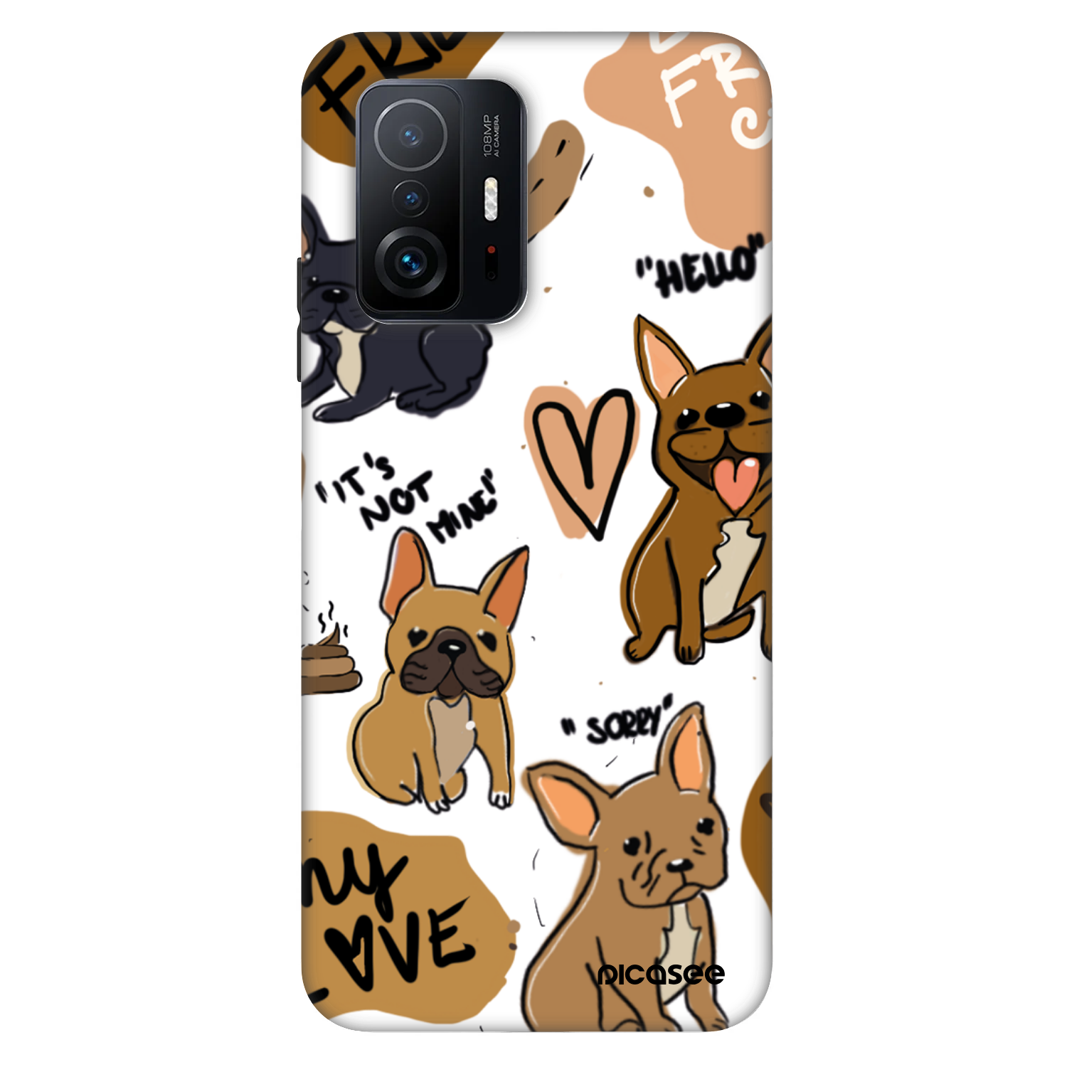 Picasee Fashion Case für Xiaomi 11T - Frenchies