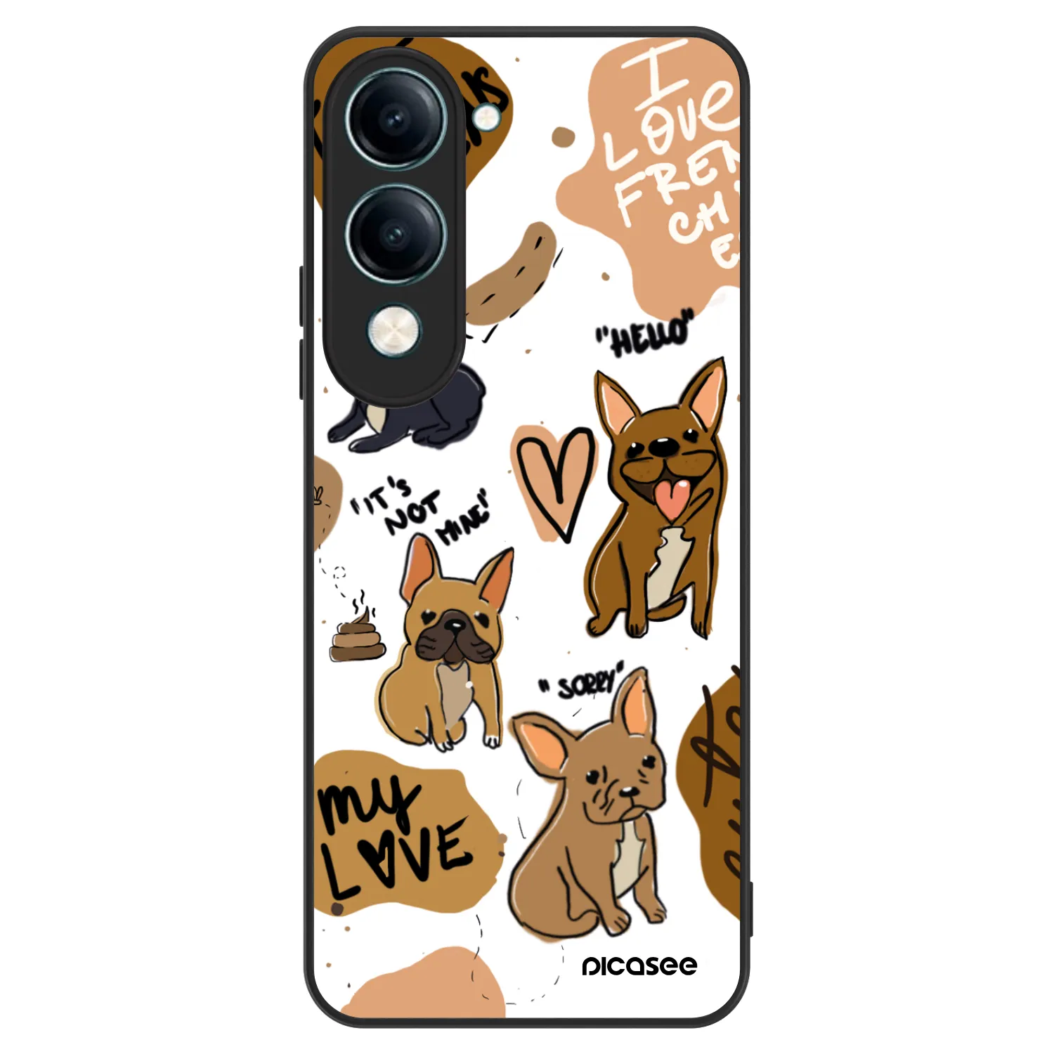 Picasee ULTIMATE CASE für Vivo Y29s 5G - Frenchies