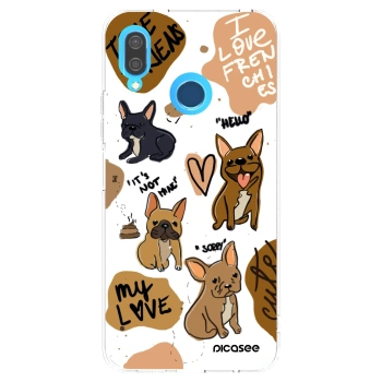 Picasee Huawei P20 Lite Hülle - Transparentes Silikon - Frenchies