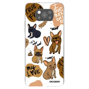 Picasee Xiaomi Poco X3 Pro Hülle - Schwarzes Silikon - Frenchies
