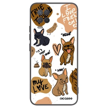 Picasee Realme 8 5G Hülle - Schwarzes Silikon - Frenchies