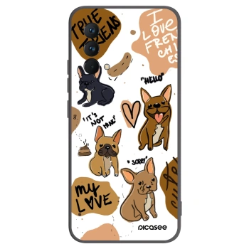 Picasee Realme GT Master Edition 5G Hülle - Schwarzes Silikon - Frenchies