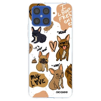 Picasee Honor X8 4G Hülle - Transparentes Silikon - Frenchies