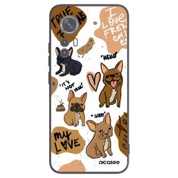 Picasee Xiaomi 12X Hülle - Schwarzes Silikon - Frenchies