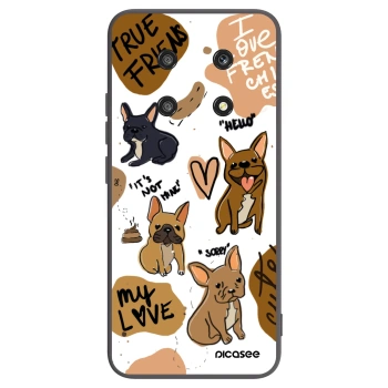 Picasee Honor Magic4 Lite 5G Hülle - Schwarzes Silikon - Frenchies