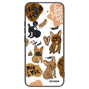 Picasee Honor 70 Hülle - Schwarzes Silikon - Frenchies