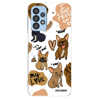 Picasee Samsung Galaxy A23 A235F 4G Hülle - Transparentes Silikon - Frenchies