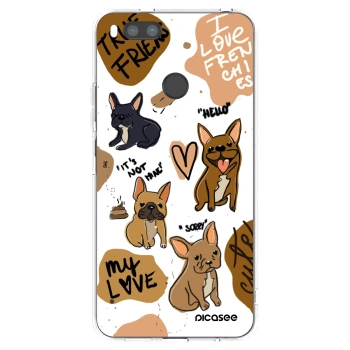 Picasee Xiaomi Redmi A1 Hülle - Transparentes Silikon - Frenchies