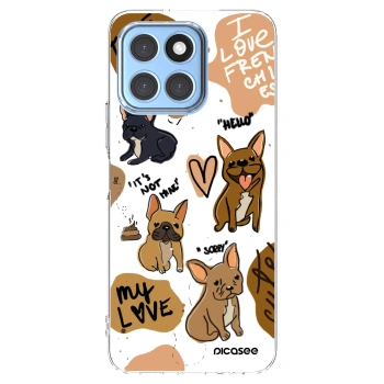 Picasee Honor X6 Hülle - Transparentes Silikon - Frenchies