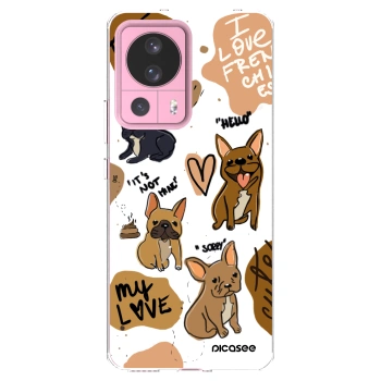 Picasee Xiaomi 13 Lite Hülle - Transparentes Silikon - Frenchies