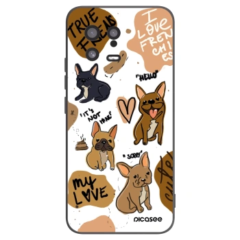 Picasee Xiaomi 13 Hülle - Schwarzes Silikon - Frenchies