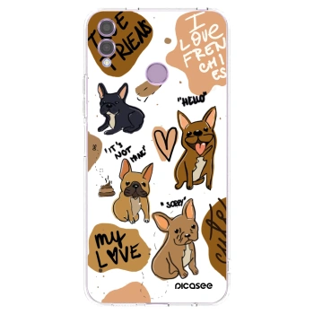 Picasee Honor 8X Hülle - Transparentes Silikon - Frenchies