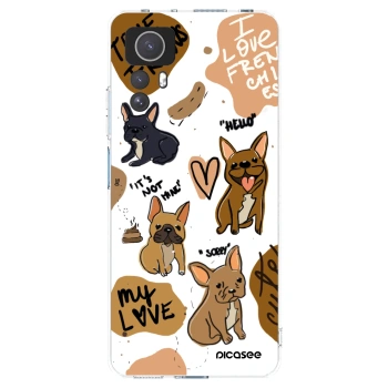 Picasee Xiaomi Redmi Note 12S Hülle - Transparentes Silikon - Frenchies