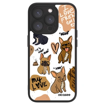 Picasee ULTIMATE CASE für Apple iPhone 15 Pro - Frenchies