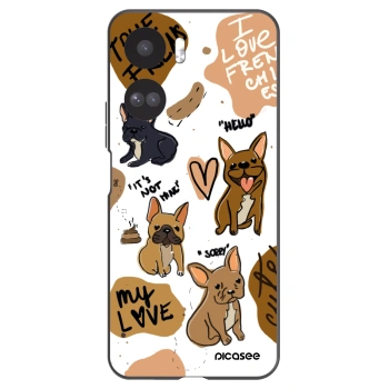 Picasee Honor 90 Lite 5G Hülle - Schwarzes Silikon - Frenchies