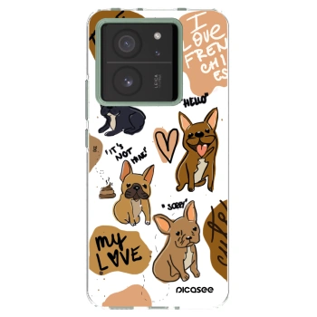 Picasee Xiaomi 13T Pro Hülle - Transparentes Silikon - Frenchies