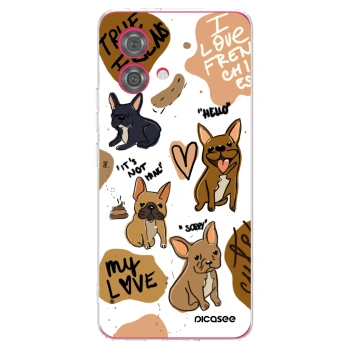 Picasee Motorola Moto G84 5G Hülle - Transparentes Silikon - Frenchies