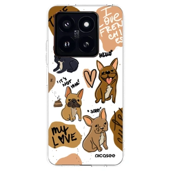 Picasee Xiaomi 14 Pro Hülle - Transparentes Silikon - Frenchies