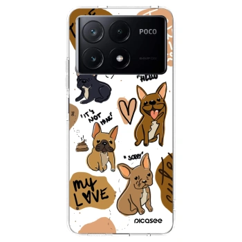 Picasee Xiaomi Poco X6 Pro Hülle - Transparentes Silikon - Frenchies