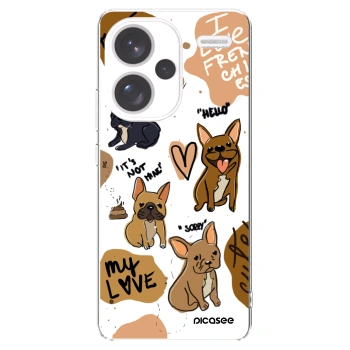 Picasee Xiaomi Redmi Note 13 Pro+ 5G Hülle - Transparentes Silikon - Frenchies