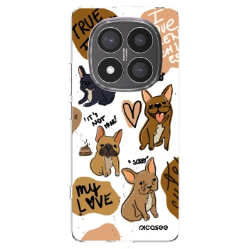 Picasee Xiaomi Redmi Note 14 Pro+ 5G Hülle - Transparentes Silikon - Frenchies