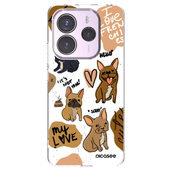 Picasee Xiaomi Redmi Note 14 5G Hülle - Transparentes Silikon - Frenchies