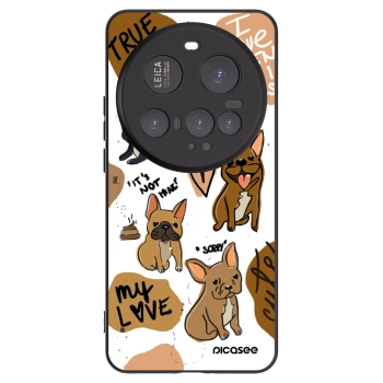 Picasee Xiaomi 15 Ultra Hülle - Schwarzes Silikon - Frenchies