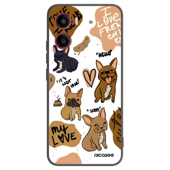 Picasee Motorola Moto G05 Hülle - Schwarzes Silikon - Frenchies