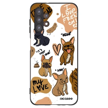 Picasee Samsung Galaxy A13 5G Hülle - Schwarzes Silikon - Frenchies