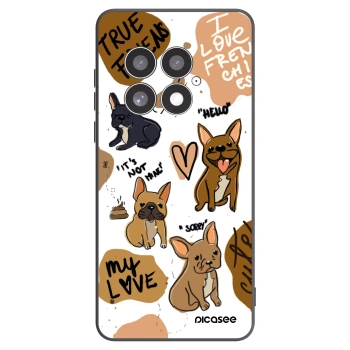 Picasee OnePlus 13 5G Hülle - Schwarzes Silikon - Frenchies