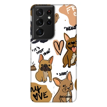Picasee Fashion Case für Samsung Galaxy S21 Ultra 5G G998B - Frenchies