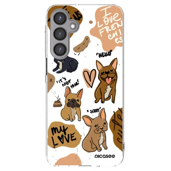 Picasee Samsung Galaxy A16 4G Hülle - Transparentes Silikon - Frenchies