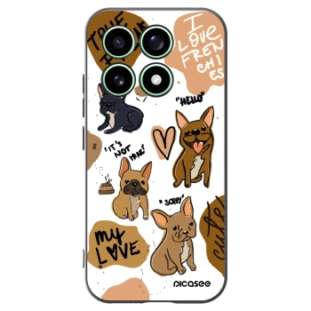 Picasee Xiaomi 17 Hülle - Schwarzes Silikon - Frenchies