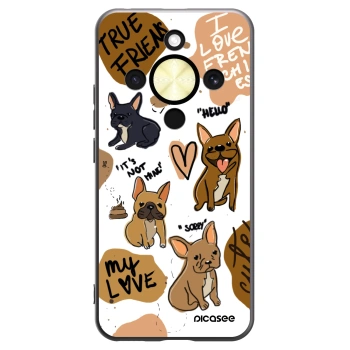 Picasee Honor Magic8 Lite 5G Hülle - Schwarzes Silikon - Frenchies